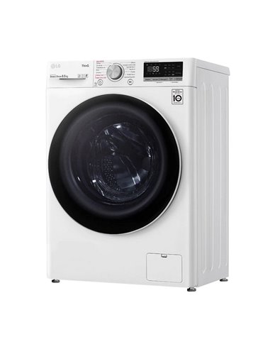 Mașină de spălat LG F2WV5S8S0E, 8,5kg, Alb