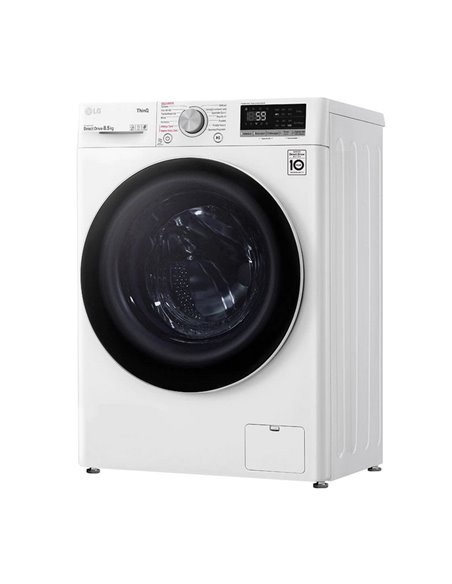 Mașină de spălat LG F2WV5S8S0E, 8,5kg, Alb