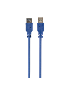 Cablu prelungitor Cablexpert CCP-USB3-AMAF-6, USB Type-A (F)/USB Type-A (M), 1,8m, Albastru