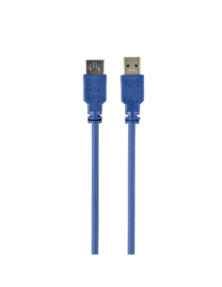 Cablu prelungitor Cablexpert CCP-USB3-AMAF-6, USB Type-A (F)/USB Type-A (M), 1,8m, Albastru