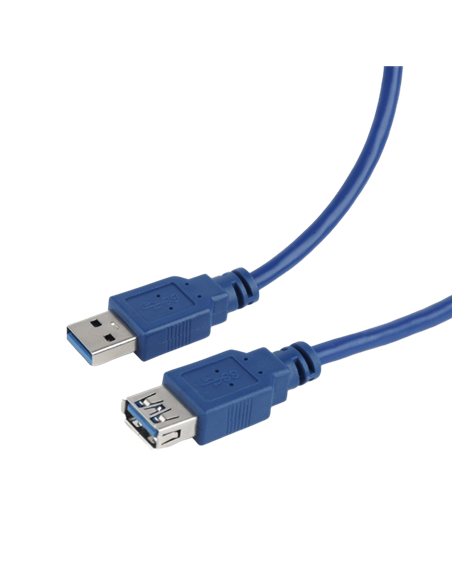 Cablu prelungitor Cablexpert CCP-USB3-AMAF-6, USB Type-A (F)/USB Type-A (M), 1,8m, Albastru