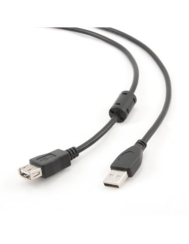 Cablu prelungitor Cablexpert CCP-USB2-AMAF-10, USB Type-A (M)/USB Type-A (F), 3m, Negru