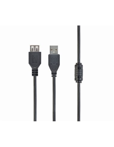 Cablu prelungitor Cablexpert CCP-USB2-AMAF-10, USB Type-A (M)/USB Type-A (F), 3m, Negru