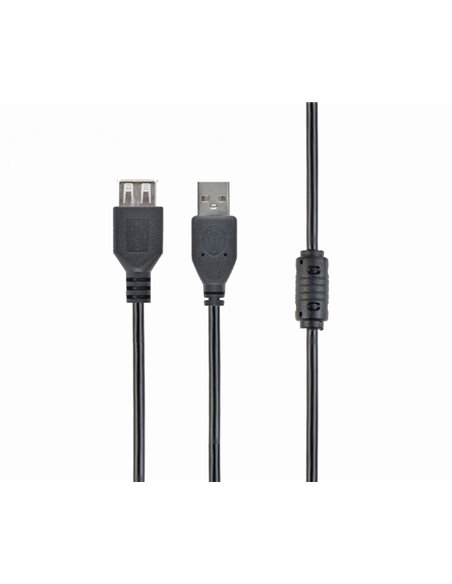 Cablu prelungitor Cablexpert CCP-USB2-AMAF-10, USB Type-A (M)/USB Type-A (F), 3m, Negru