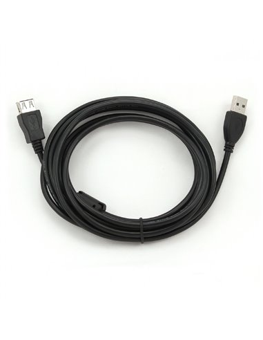 Cablu prelungitor Cablexpert CCP-USB2-AMAF-10, USB Type-A (M)/USB Type-A (F), 3m, Negru