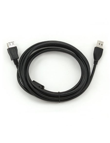 Cablu prelungitor Cablexpert CCP-USB2-AMAF-10, USB Type-A (M)/USB Type-A (F), 3m, Negru
