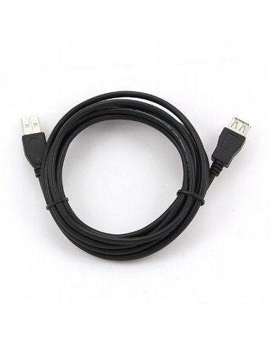 Cablu prelungitor Cablexpert CCP-USB2-AMAF-10, USB Type-A (M)/USB Type-A (F), 3m, Negru