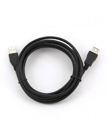 Cablu prelungitor Cablexpert CCP-USB2-AMAF-10, USB Type-A (M)/USB Type-A (F), 3m, Negru