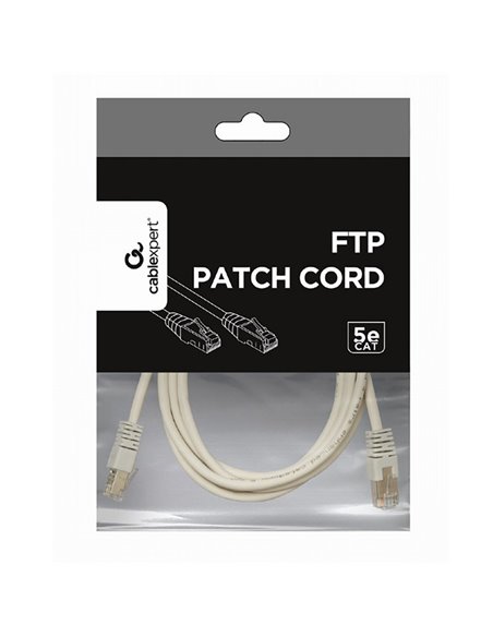 Patch cord Cablexpert PP22-2M, Cat5e FTP, 2m, Gri
