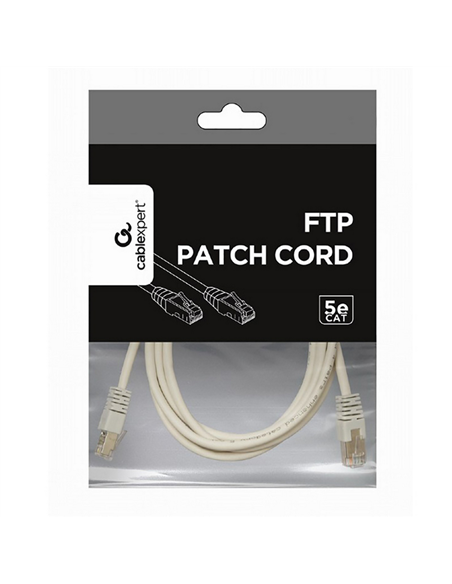 Patch cord Cablexpert PP22-2M, Cat5e FTP, 2m, Gri
