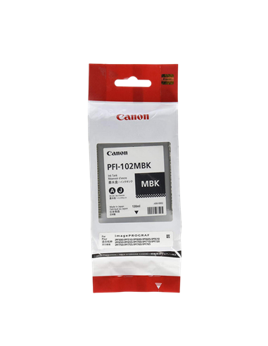 Картридж чернильный Canon PFI-102, 130мл, Матовый Черный