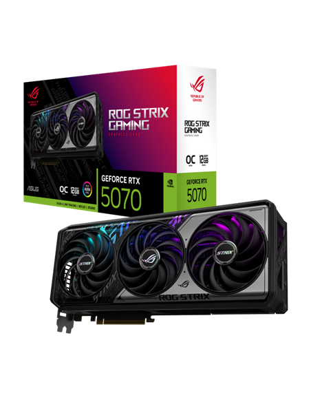 Placă Video ASUS ROG-STRIX-RTX5070-O12G-GAMING, 12GB GDDR7 192bit