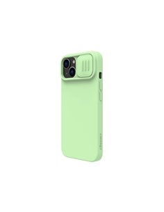 Husă Nillkin iPhone 14, CamShield Silky Silicone, Verde 2