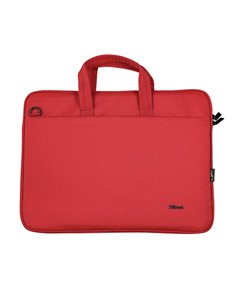 Trust NB bag 16” Bologna, Eco-friendly Slim laptop bag for 16” laptops, (410 x 290mm), Red