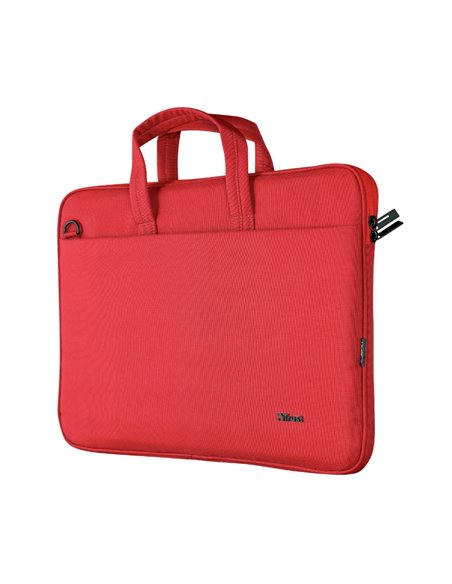 Trust NB bag 16” Bologna, Eco-friendly Slim laptop bag for 16” laptops, (410 x 290mm), Red