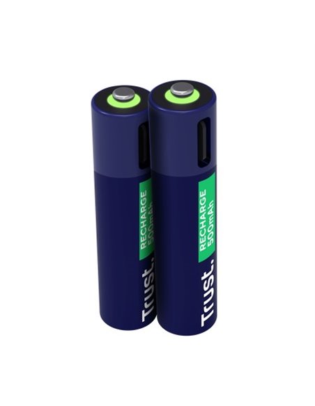 Trust Аккумуляторная батарея USB-C AAA/ 500 mAh/ up to 800 charge cycles/ 2 Pack