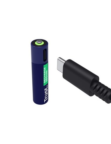 Trust Baterie reincarcabila USB-C AAA/ 500 mAh/ up to 800 charge cycles/ 2 Pack