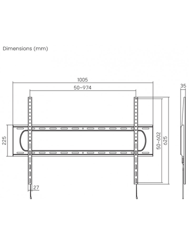 Настенное крепление для телевизора Reflecta Plano Flat 120-9060, Чёрный