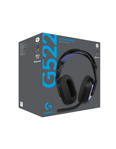 Căști Logitech G522, Bluetooth/USB, Negru