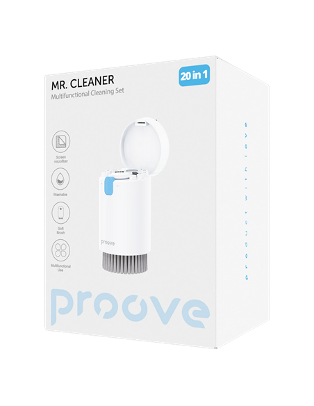 Set de curățare Proove Mr. Cleaner 20in1, Alb