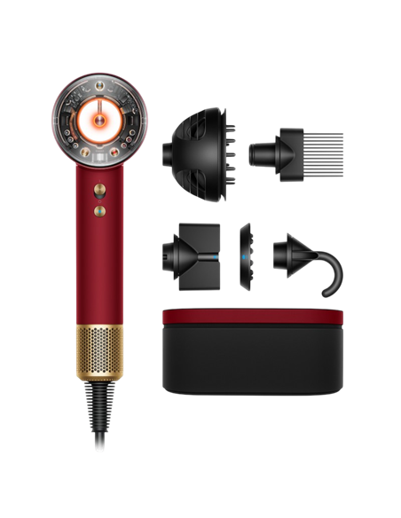 Фен Dyson Supersonic Nural HD16, 1600Вт, Red Velvet | Gold