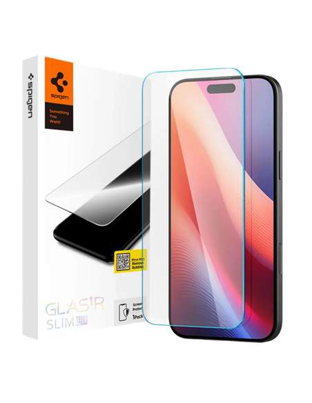 Защитное стекло Spigen iPhone 16 Glas. TR Slim, Прозрачный Защитное стекло Spigen iPhone 16 Glas. TR Slim, Прозрачный