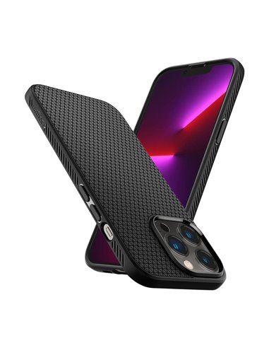 Husă Spigen iPhone 13 Pro, Liquid Air, Negru mat