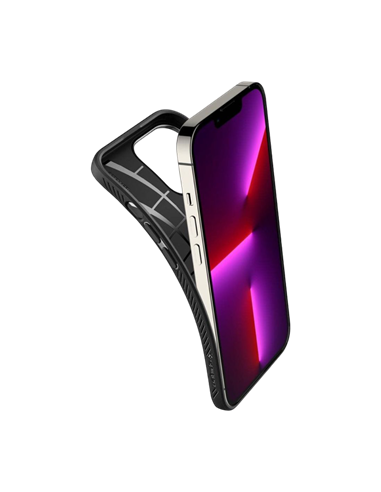 Husă Spigen iPhone 13 Pro, Liquid Air, Negru mat