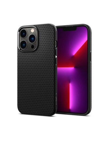 Husă Spigen iPhone 13 Pro, Liquid Air, Negru mat