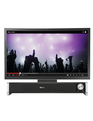 Soundbar Trust Asto Black / 12W / 3,5 AUX / USB power