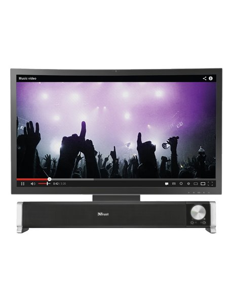 Soundbar Trust Asto Black / 12W / 3,5 AUX / USB power