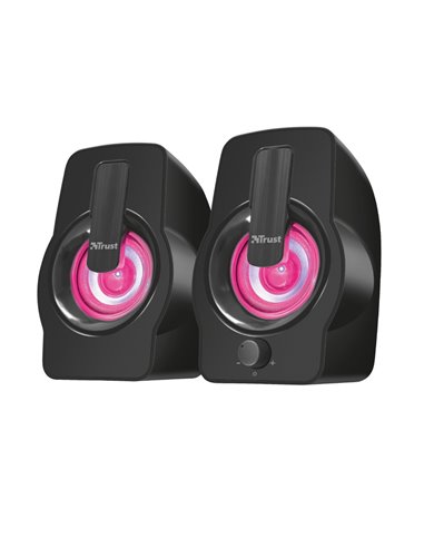 Boxe 2.0 Trust Gemi RGB Black / 12W / 3,5 AUX / USB power