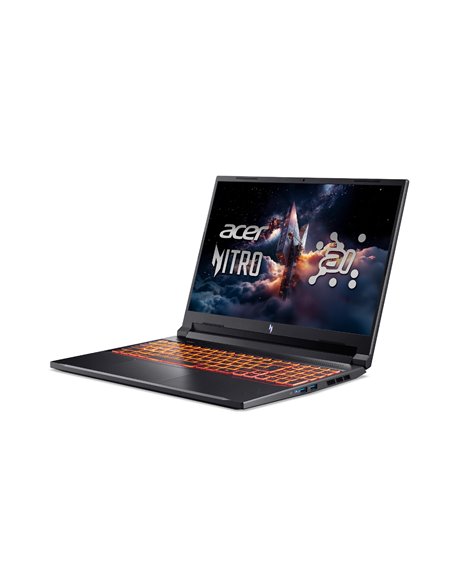 Ноутбук 16” ACER Nitro V 16 AI ANV16-42/ WUXGA/ 180Hz/ AMD Ryzen 5 240 AI/ 16GB/ 1TB SSD/ RTX 3050/ Obsidian Black Ноутбук 16” ACER Nitro V 16 AI ANV16-42/ WUXGA/ 180Hz/ AMD Ryzen 5 240 AI/ 16GB/ 1TB SSD/ RTX 3050/ Obsidian Black