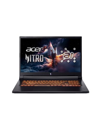 Laptop 17.3” ACER Nitro V 17 AI ANV17-41/ 144Hz/ AMD Ryzen 7 260 AI/ 32GB/ 1TB SSD/ RTX 5060/ Obsidian Black