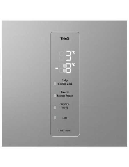 Frigider LG GBV7270DPY, Oțel inoxidabil