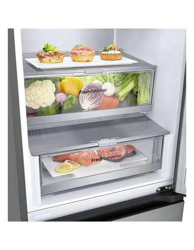 Frigider LG GBV7270DPY, Oțel inoxidabil
