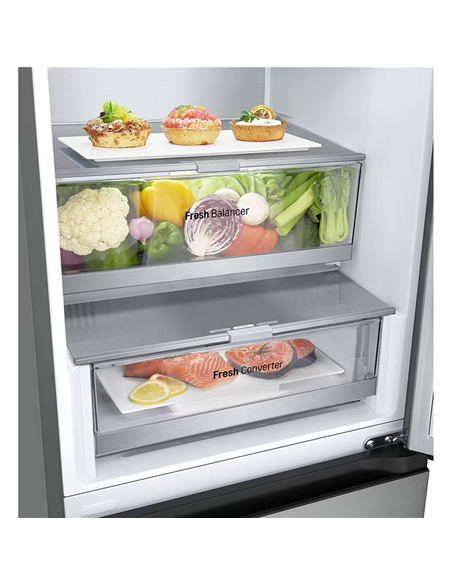 Frigider LG GBV7270DPY, Oțel inoxidabil