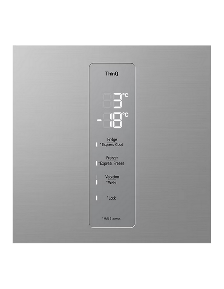 Frigider LG GBV7270DPY, Oțel inoxidabil