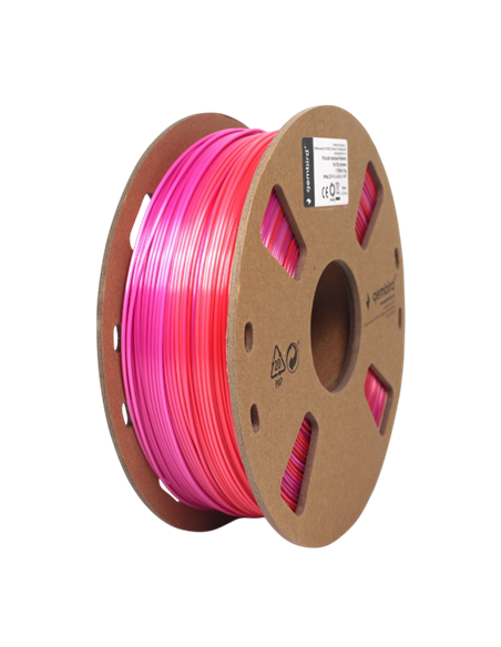 Filament pentru imprimantă 3D Gembird 3DP-PLA-SK-01-RP, PLA, Roșu | Violet, 1.75 mm, 1kg