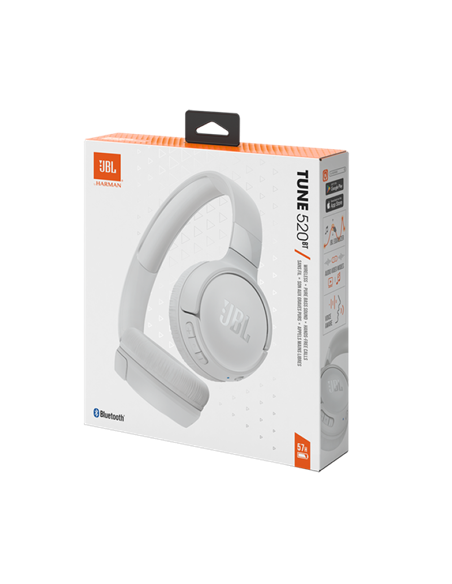 Căști JBL Tune 520BT, Alb