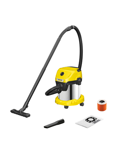 Aspirator Karcher WD 3 S V-15/4/20 1.628-138.0, Galben