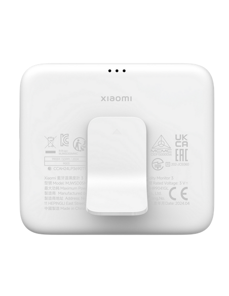 Senzor de temperatură și umiditate Xiaomi Mi Temperature and Humidity Monitor 3, Alb