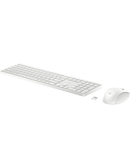 Tastatura si mouse Wireless HP 650, White
