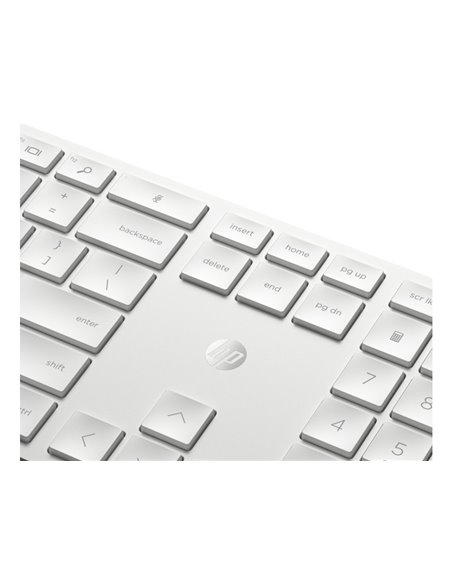 Tastatura si mouse Wireless HP 650, White