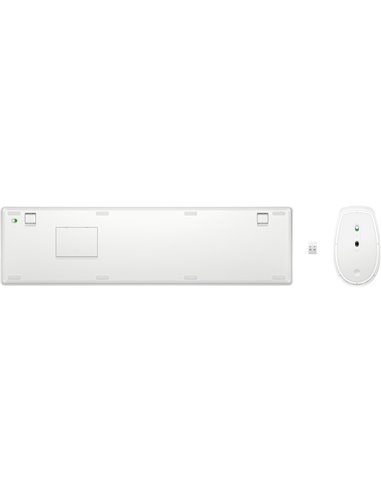 Tastatura si mouse Wireless HP 650, White
