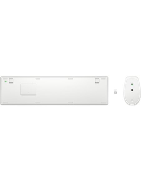 Tastatura si mouse Wireless HP 650, White