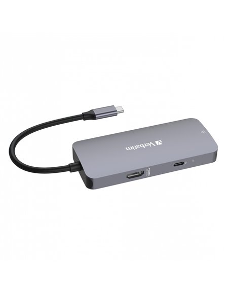 Adaptor Multiport Verbatim CMH-05/ USB-C/ 2xUSB-A 3.0/ 1xUSB-C (PD 100w)/ HDMI/ RJ45