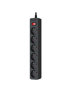Surge Protector SVEN SF-06E/ 6 Sockets/ 2300W/ 3.0m/ Black