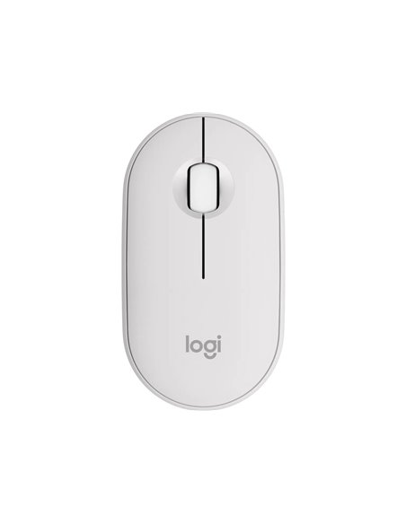 Mouse Wireless Logitech Pebble Mouse 2 M350s, Tonal White