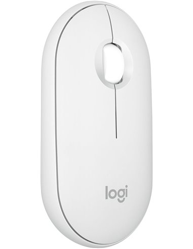 Mouse Wireless Logitech Pebble Mouse 2 M350s, Tonal White